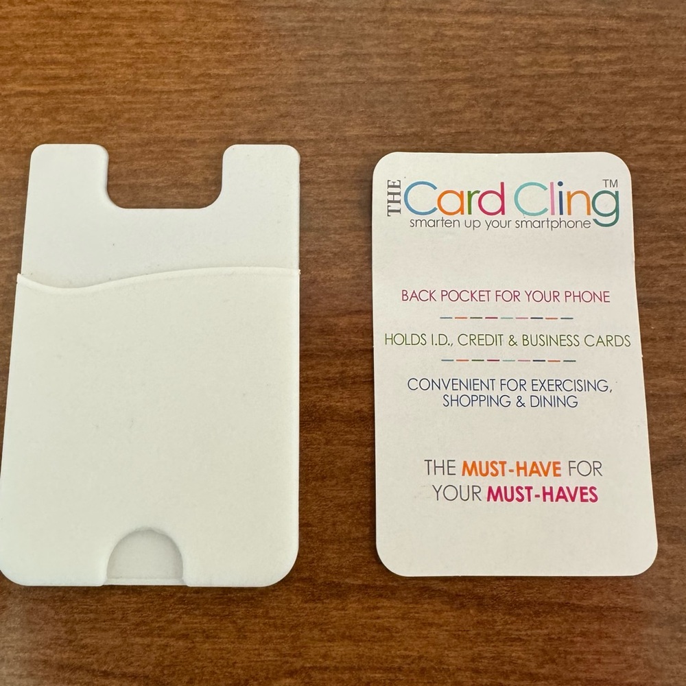 The Card Cling - Silicone Wallet Card Holder for your phone
